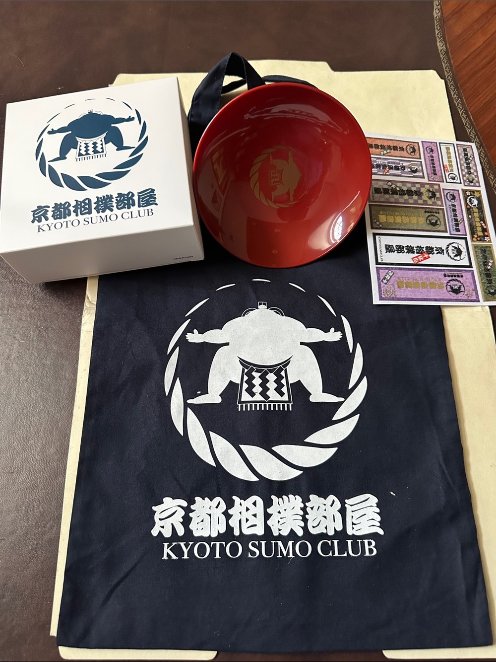 Kyoto Sumo club souvenir with Navy Tote